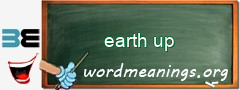 WordMeaning blackboard for earth up